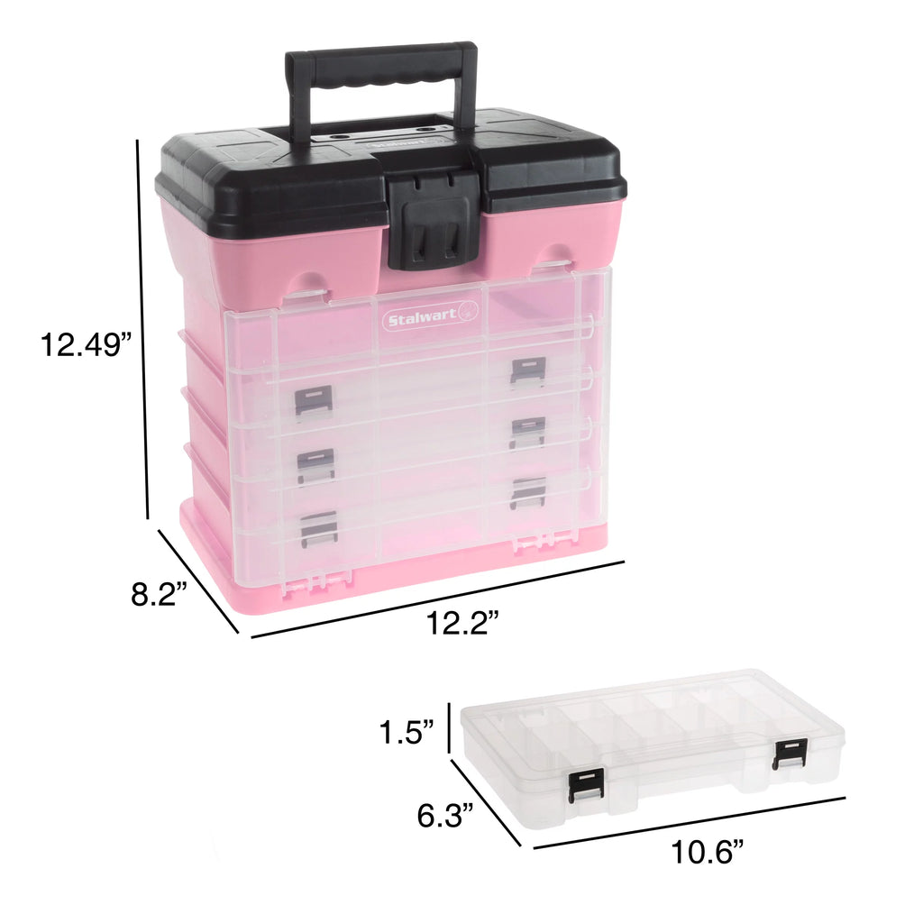 Green 4 Drawer Storage and Tool Box B2492