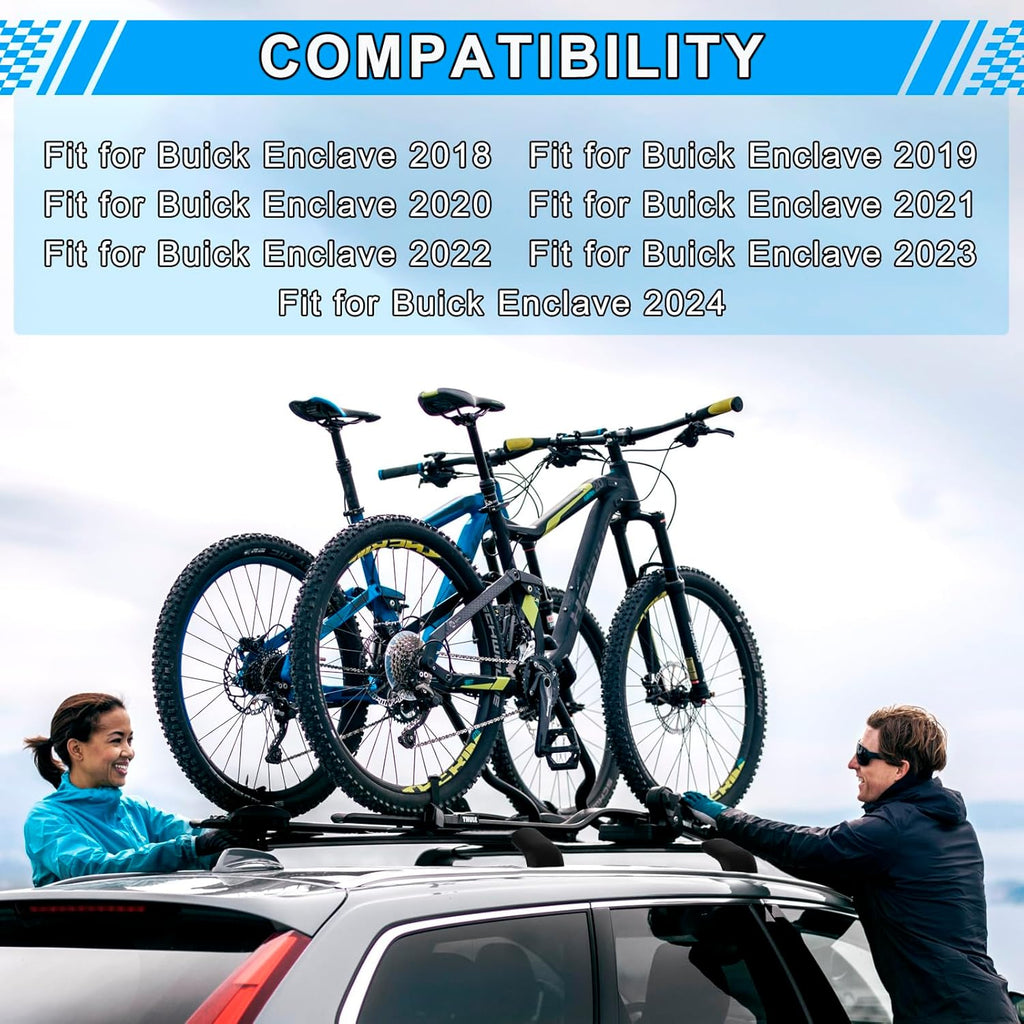 220LBS Aluminum Roof Rack Cross Bars X77462