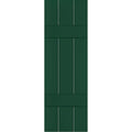 2-Pack 12-in W x 57-in H Chrome Green Board and Batten Wood Exterior Shutters K987504