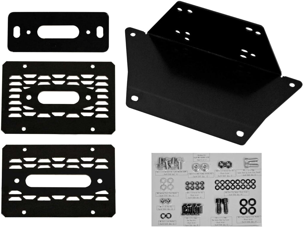 Black Ops 3500 lb Winch with Winch Mounting Plate W1905
