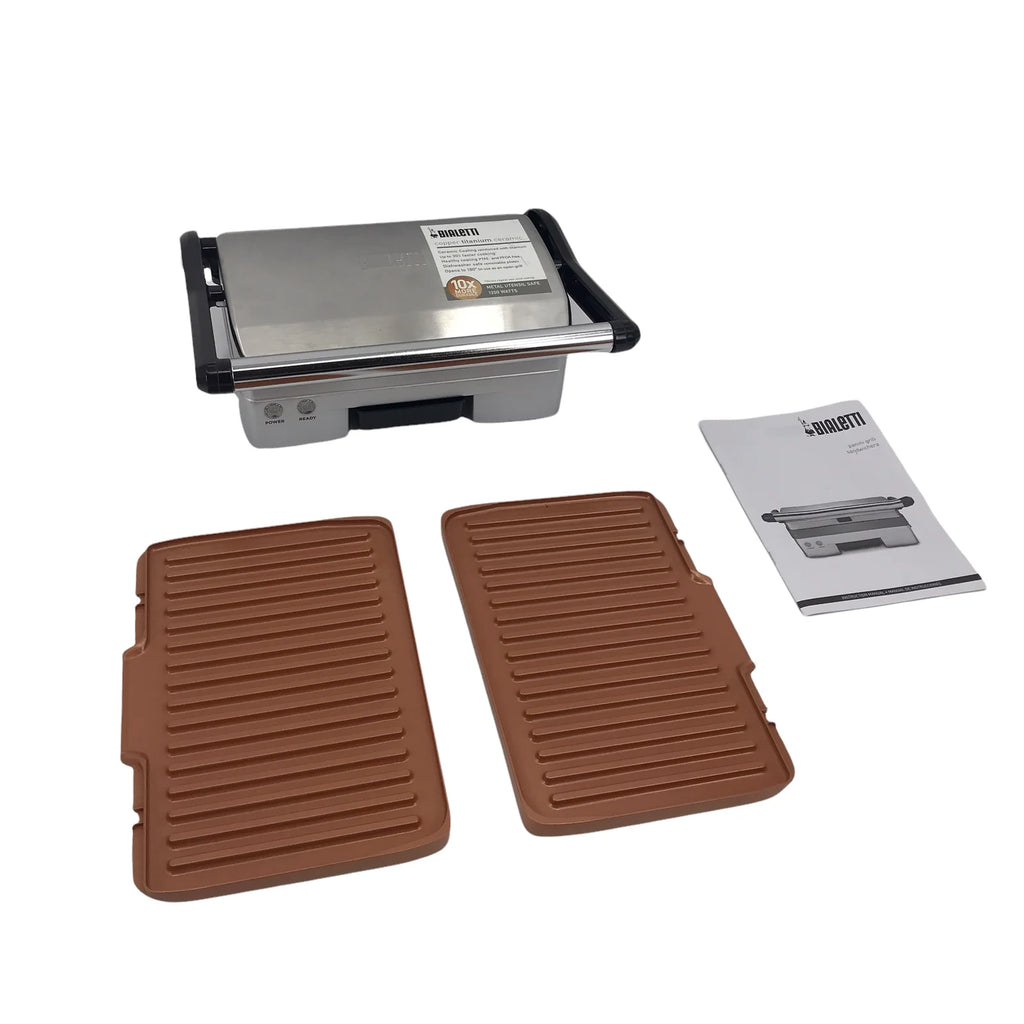 Copper Titanium Ceramic Panini Maker 1200 Watts G34624