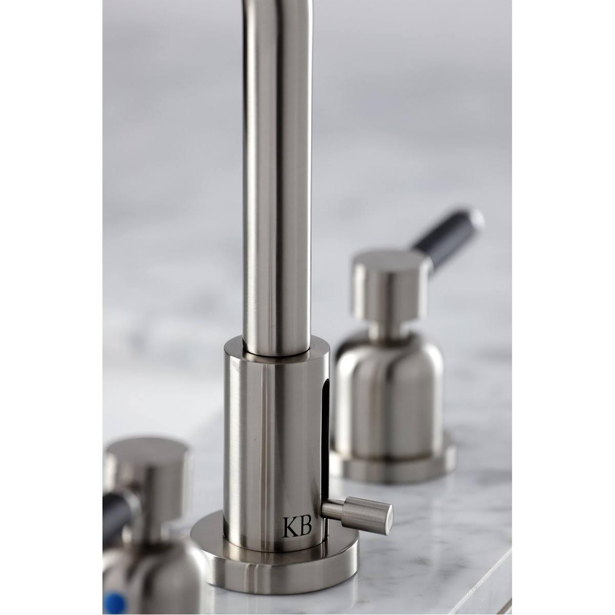 Polished Chrome Widespread Bathroom Faucet with Brass Pop-Up U3902