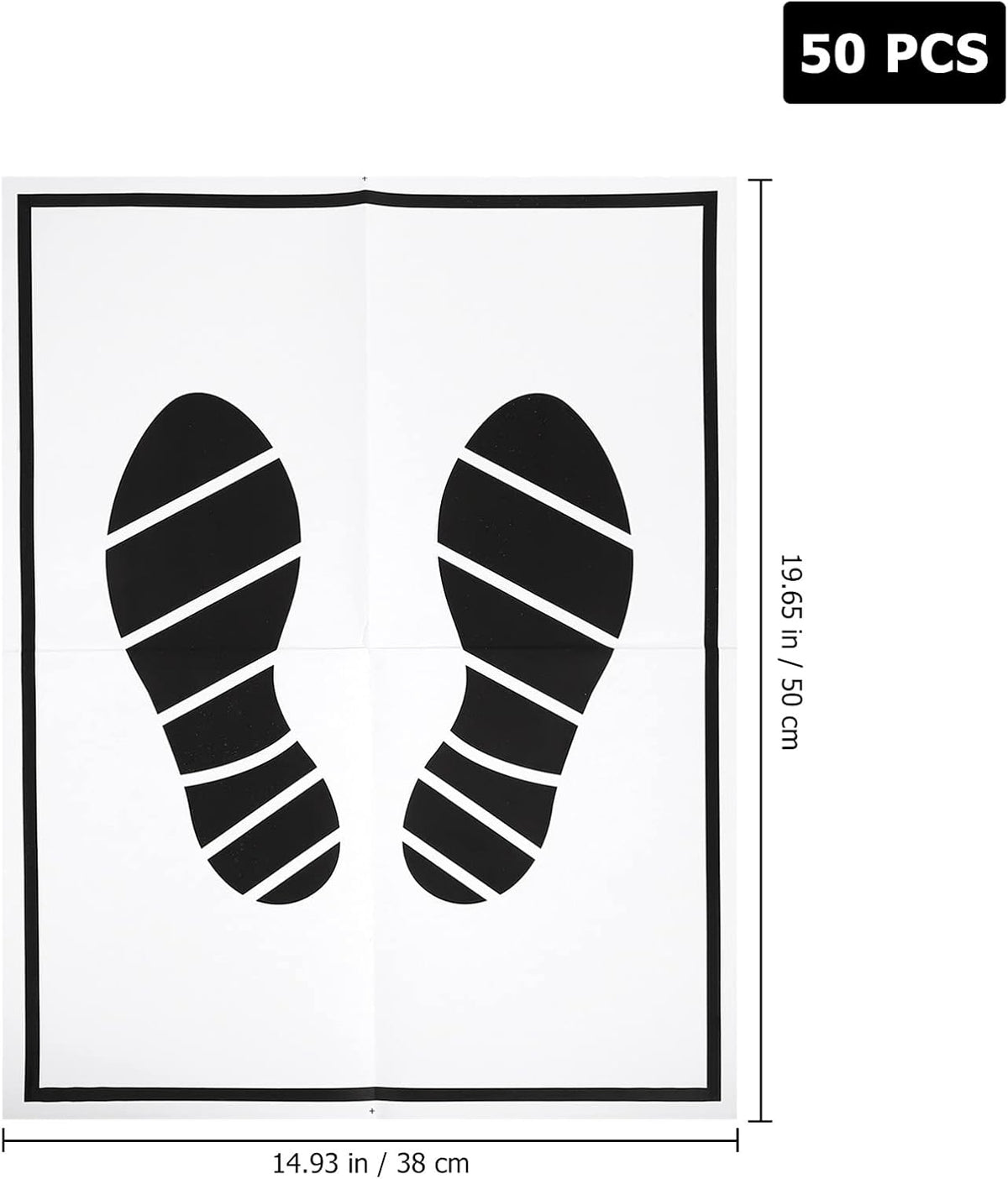 50Pcs Disposable Paper Foot Mats P71842