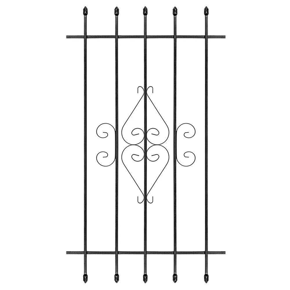 Black 5-Bar Window Guard A626