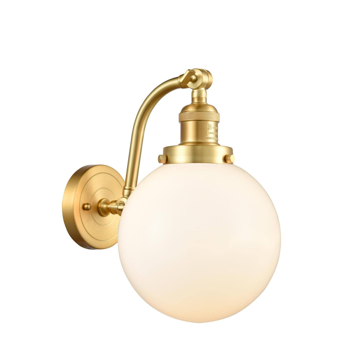 Large Beacon 1 Light Sconce in Satin Gold Y55064