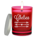 Ruby Red Soy Wax Glass Jar Candle S11612
