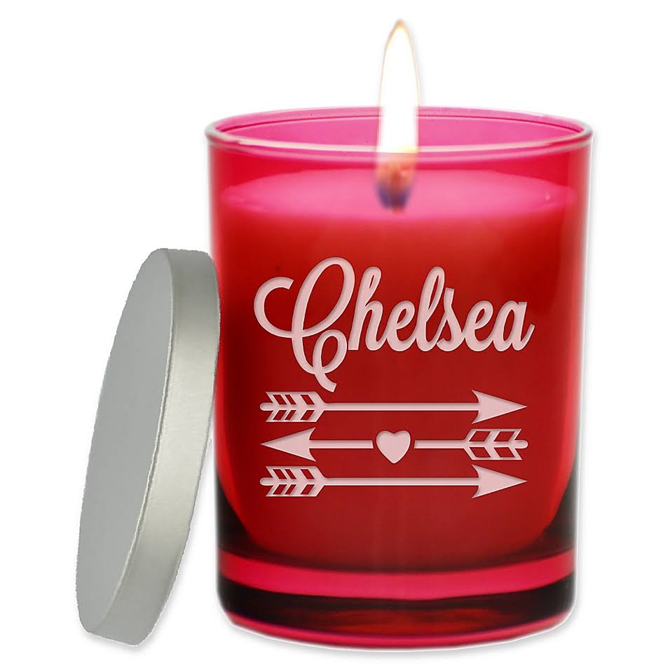 Ruby Red Soy Wax Glass Jar Candle S11612