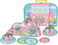 15 Piece Tin Tea Set with Carry Case D549741