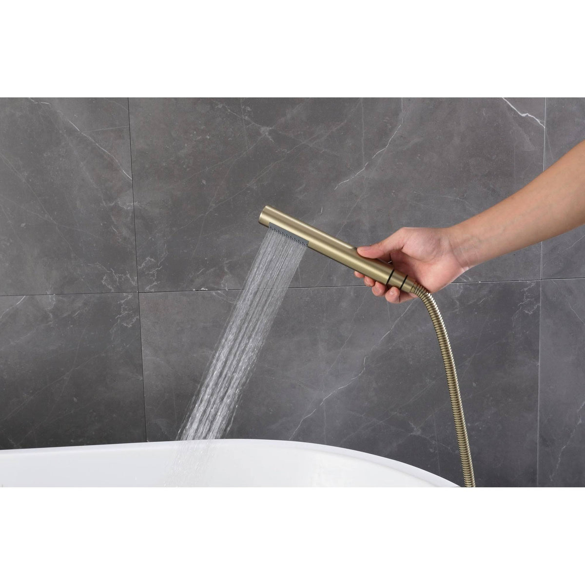Bronze Floor Mounted Tub Filler A6046