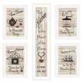 White Wood Frame 5-Piece Vignette Y9228