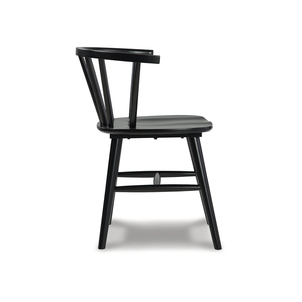 Black Spindle Dining Chair, Set of 2 A29120