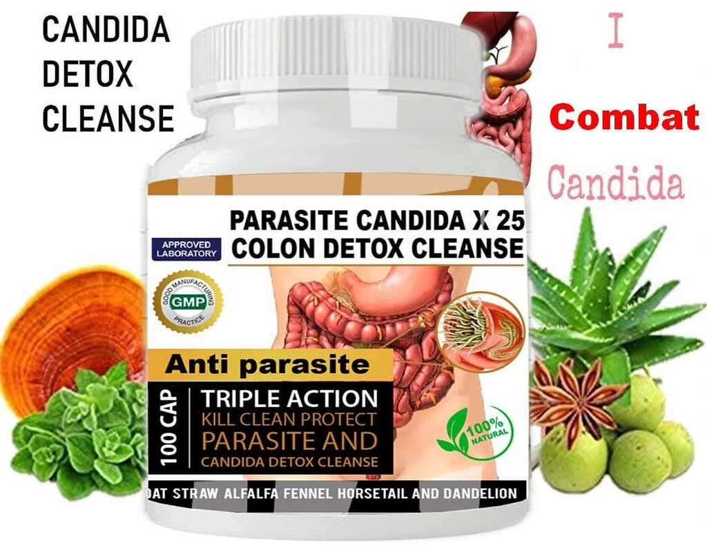 Candida Cleanse Capsules with Herbs Enzymes 100 capsule L582