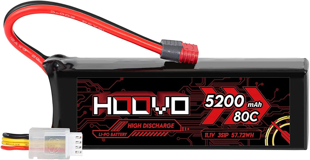 3S 11.1V 80C 5200mAh LiPo Battery with Deans T Plug 2 Packs E1866