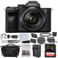 Mirrorless Digital Camera with 28-70mm Lens Bundle with 64GB Memory Card + Battery + Battery Charger + Camera Case + LCD Screen Protectors + Memory Card Reader B3191