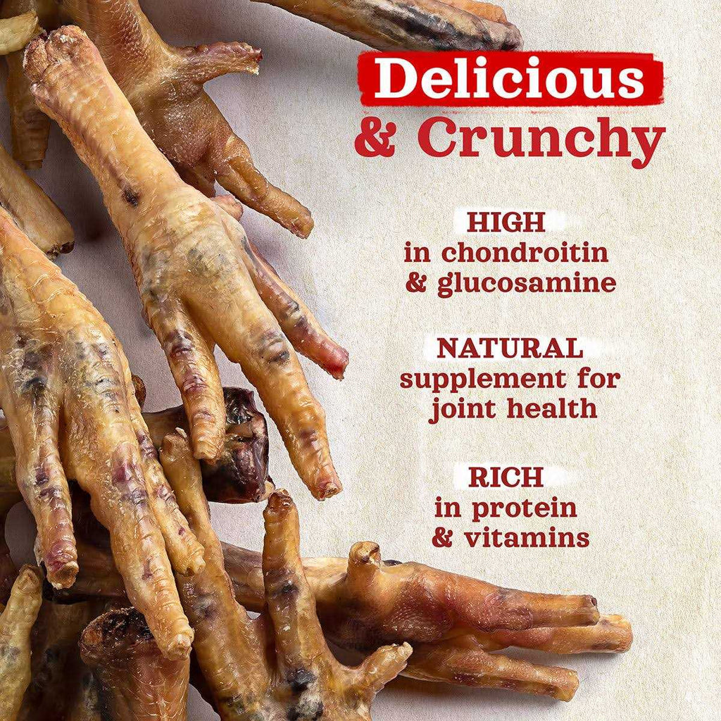 Natural Farm Chicken Feet Dog Treats U705973