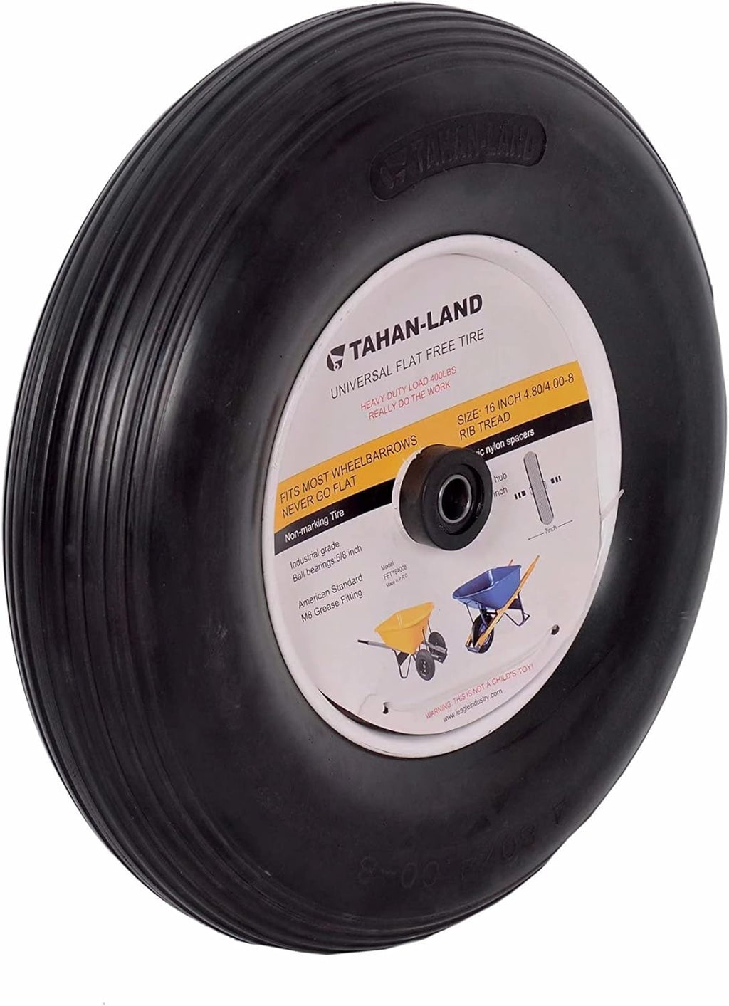 Flat Free Wheelbarrow Tire D5093