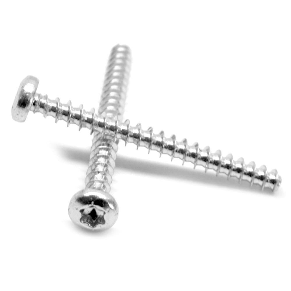 3/8 Thread Rolling Screw 6 Lobe Pan Head Low Carbon Steel Zinc Plated I812