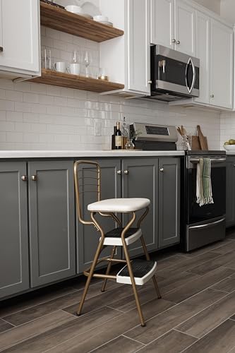 Teal Retro Chair with Step Stool Q907170
