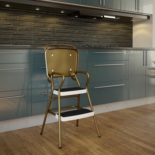 Teal Retro Chair with Step Stool Q907170