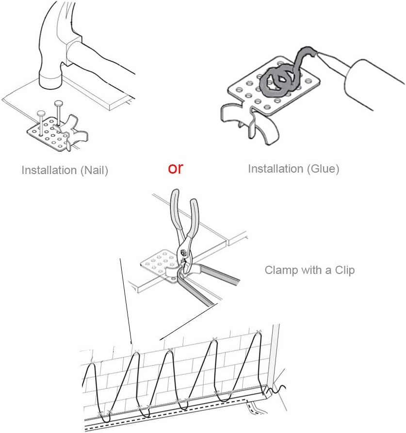 Roof De-Icing Cable Clips 50-Pack B5393