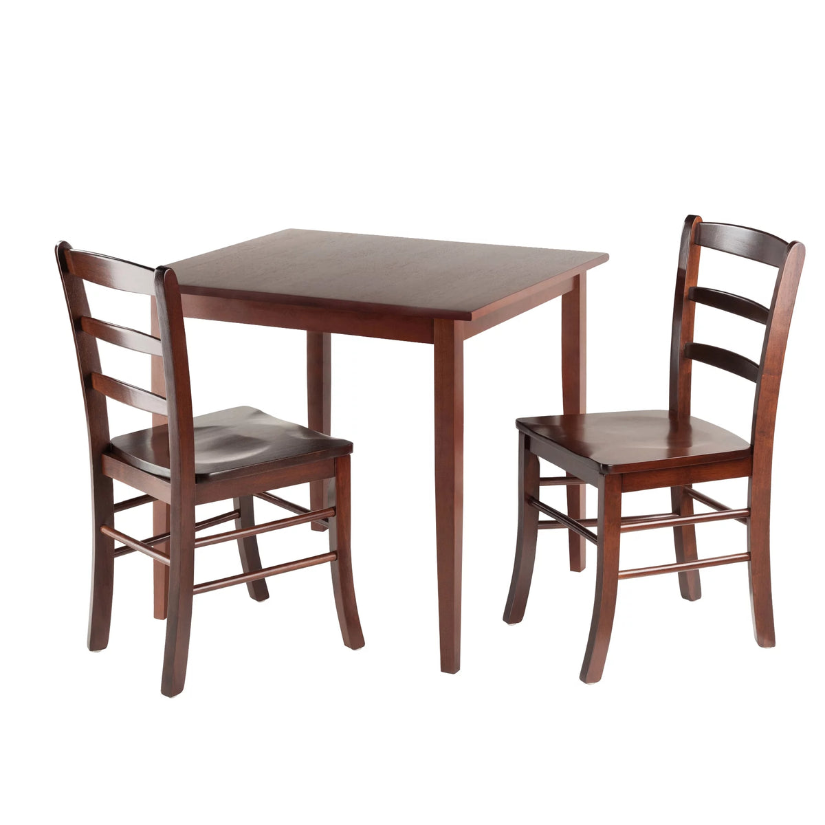 3-PC Walnut Finish Dining Set W877