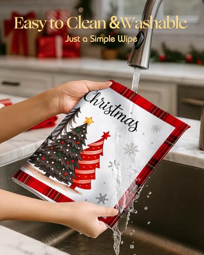 Christmas Placemats Set of 4 Buffalo Plaid N80048