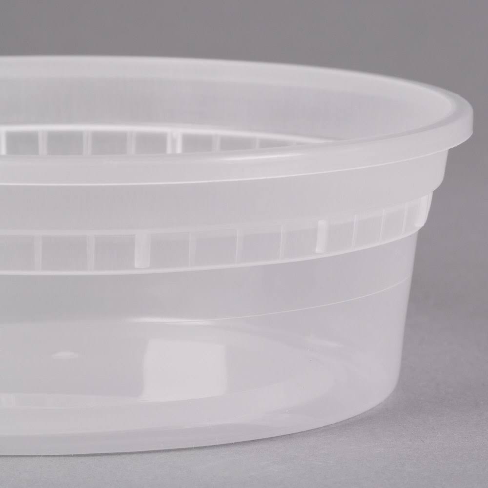 Translucent 8 oz Microwavable Container Y516
