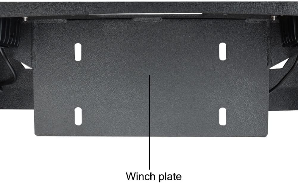 Front and Rear Bumper with LED Lights and Winch Plate and Tire Carrier N1205