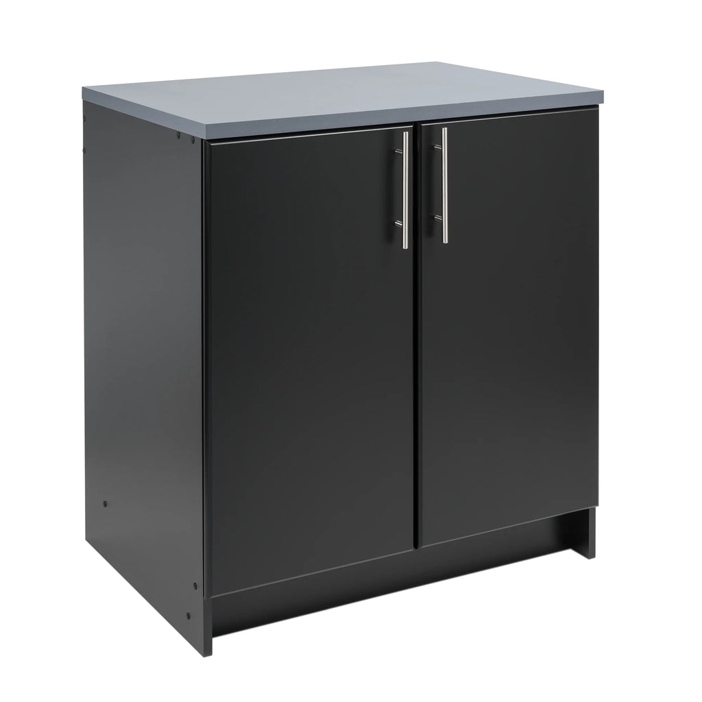 Black 32" Storage Cabinet with 1 Adjustable Shelf M14690