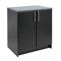 Black 32" Storage Cabinet with 1 Adjustable Shelf M14690