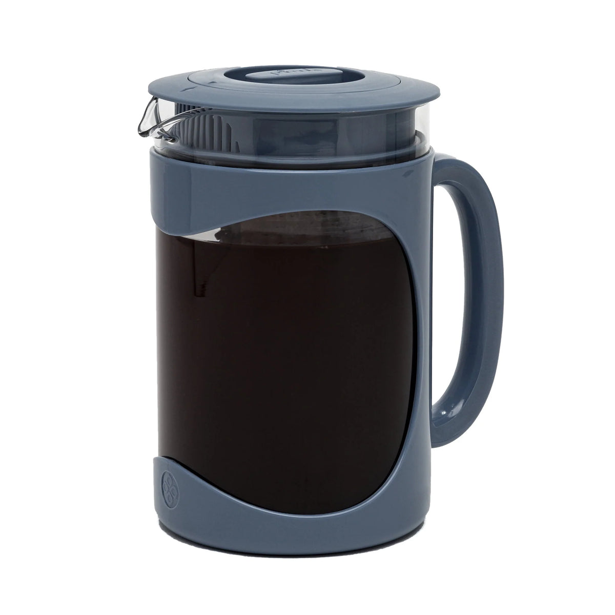 Glass Cold Brew Iced Coffee Maker with Mesh Filter, 1.6 Quarts, Blue L43020