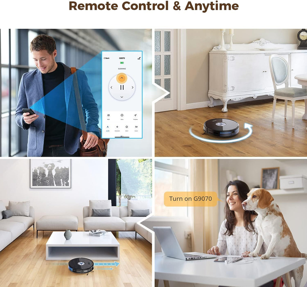 2200Pa Robot Vacuum and Mop Combo U717619