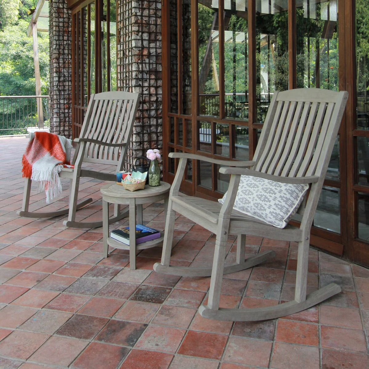 Teak Rocking Chair Set F270