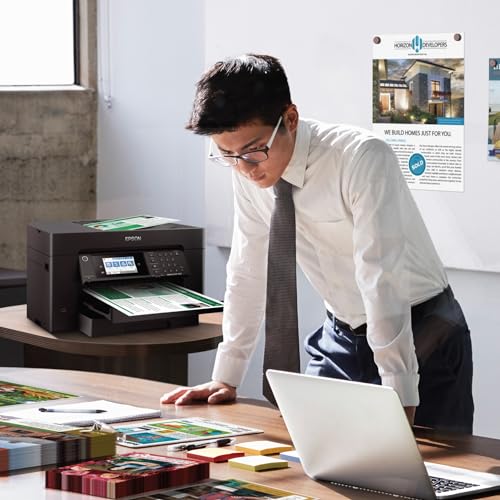 Wireless All-in-One Wide-Format Printer with Auto 2-Sided Print, Copy, Scan & Fax, 50-Page ADF, 250-sheet Paper Capacity, Black C6495