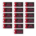 16-Pk Red Bow Love Coupons for Couples I672