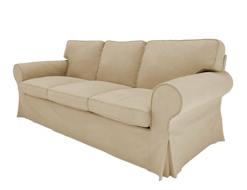 3 Seat Linen Sofa Cover K659
