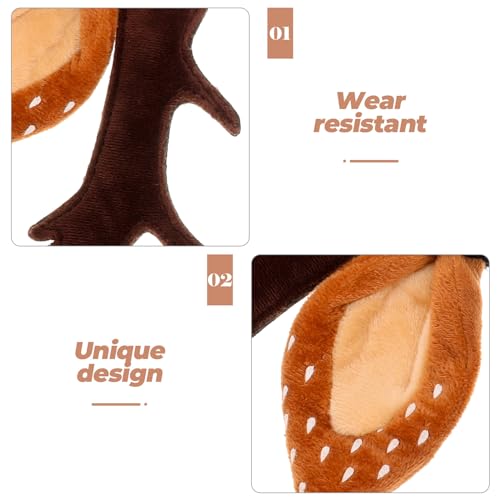 Christmas Hat for Cat Pet Deer Costume Antler Headband O657831