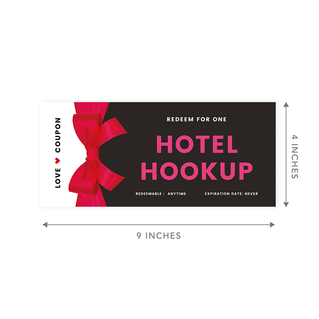 16-Pk Red Bow Love Coupons for Couples I672