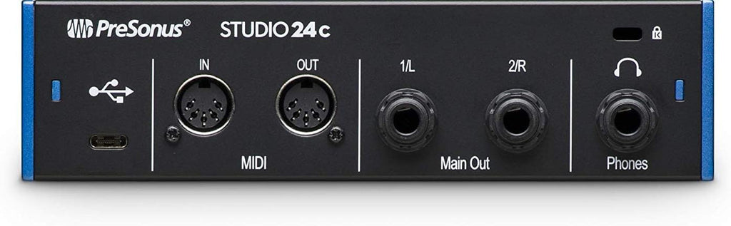 2x2 USB Type-C Audio Interface with Multimedia Monitors and Microphone Isolation Shield C476224