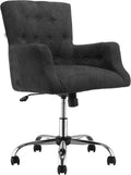 Carbon Black Tufted Swivel Office Chair Y14197