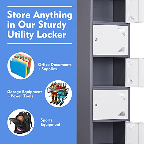 Metal 5 Door Steel Storage Locker D9155
