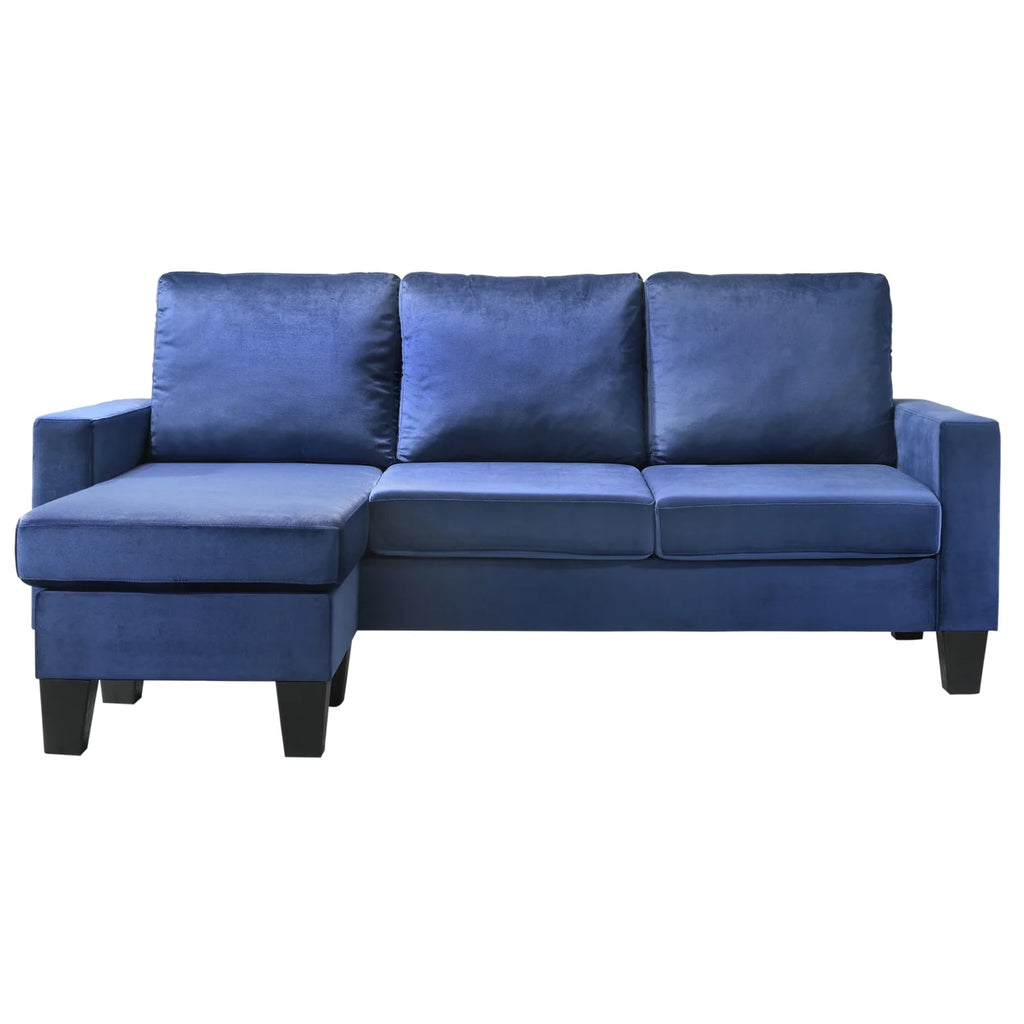 Velvet Flared Arm Couch R7097