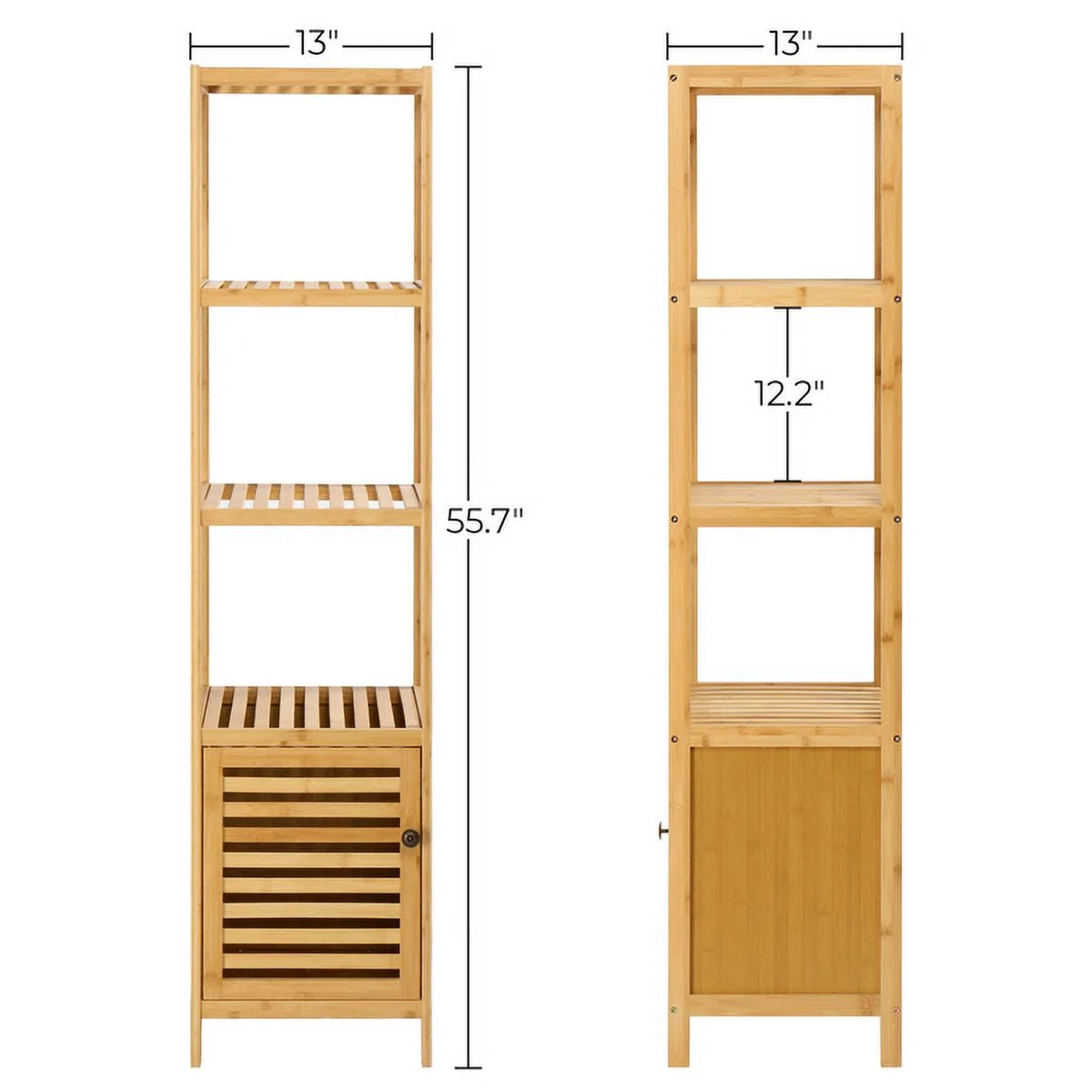 Bamboo 5 Tier Bathroom Storage Shelf M165