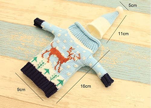 4 Pack Christmas Wine Bottle Covers and Hats Kit R793956