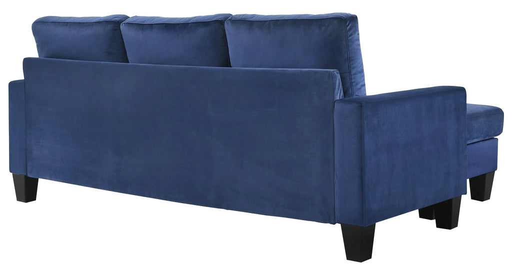 Velvet Flared Arm Couch R7097