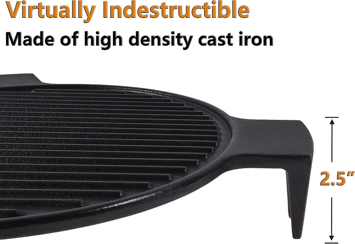 Cast Iron Plate Setter for 18 Inches Kamado Grill, Pack of 2 N22583
