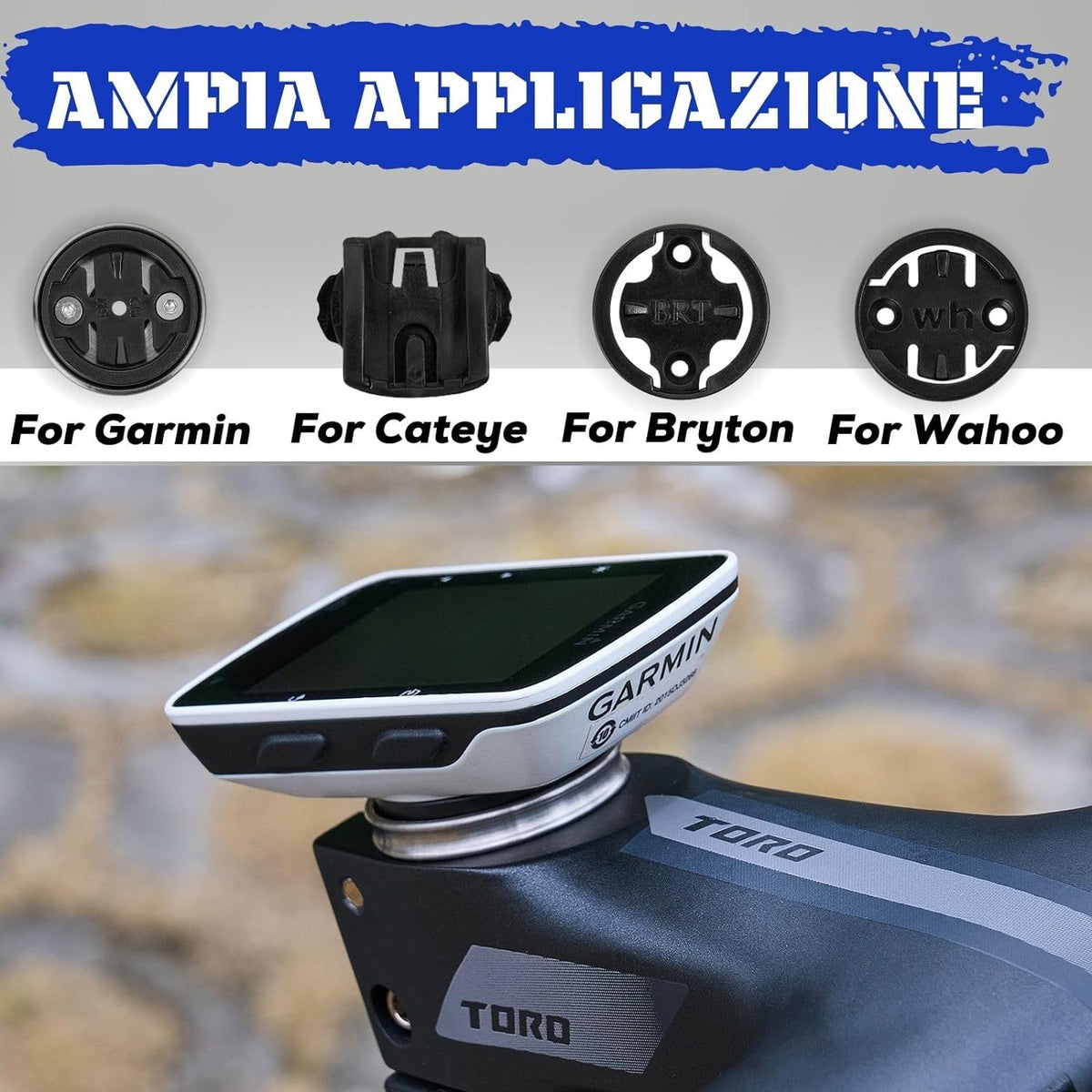 Titanium Stem Top Cap Bike Mount for Wahoo Garmin U1311