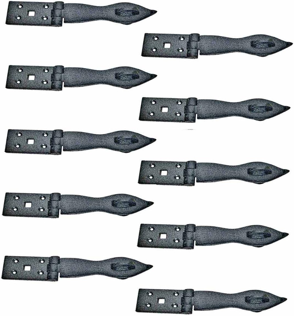 Black Wrought Iron Hasp Lock 8.5 X 1.75 Powder Coated Pack of 10 O542980