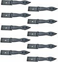 Black Wrought Iron Hasp Lock 8.5 X 1.75 Powder Coated Pack of 10 O542980