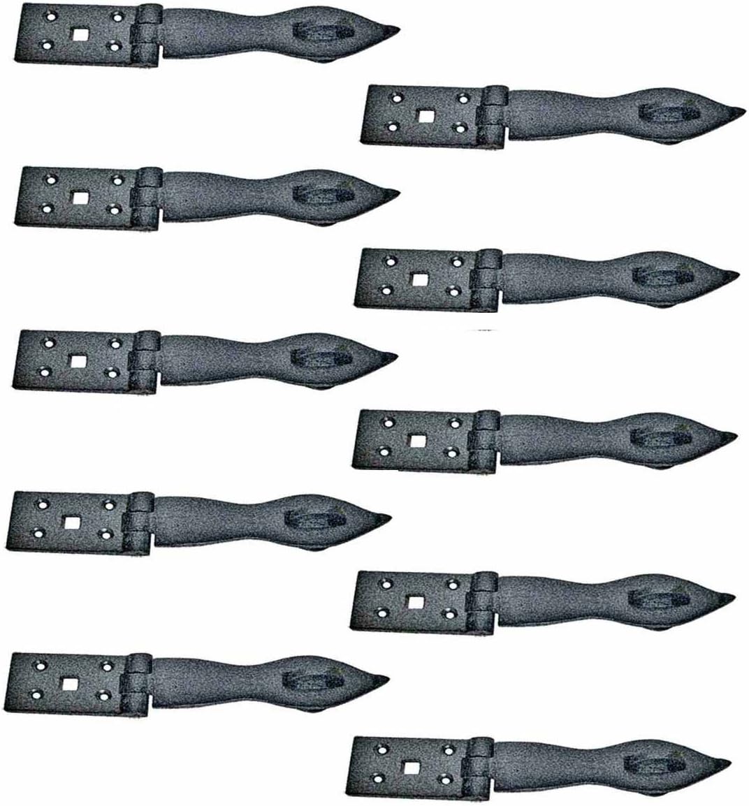 Black Wrought Iron Hasp Lock 8.5 X 1.75 Powder Coated Pack of 10 O542980